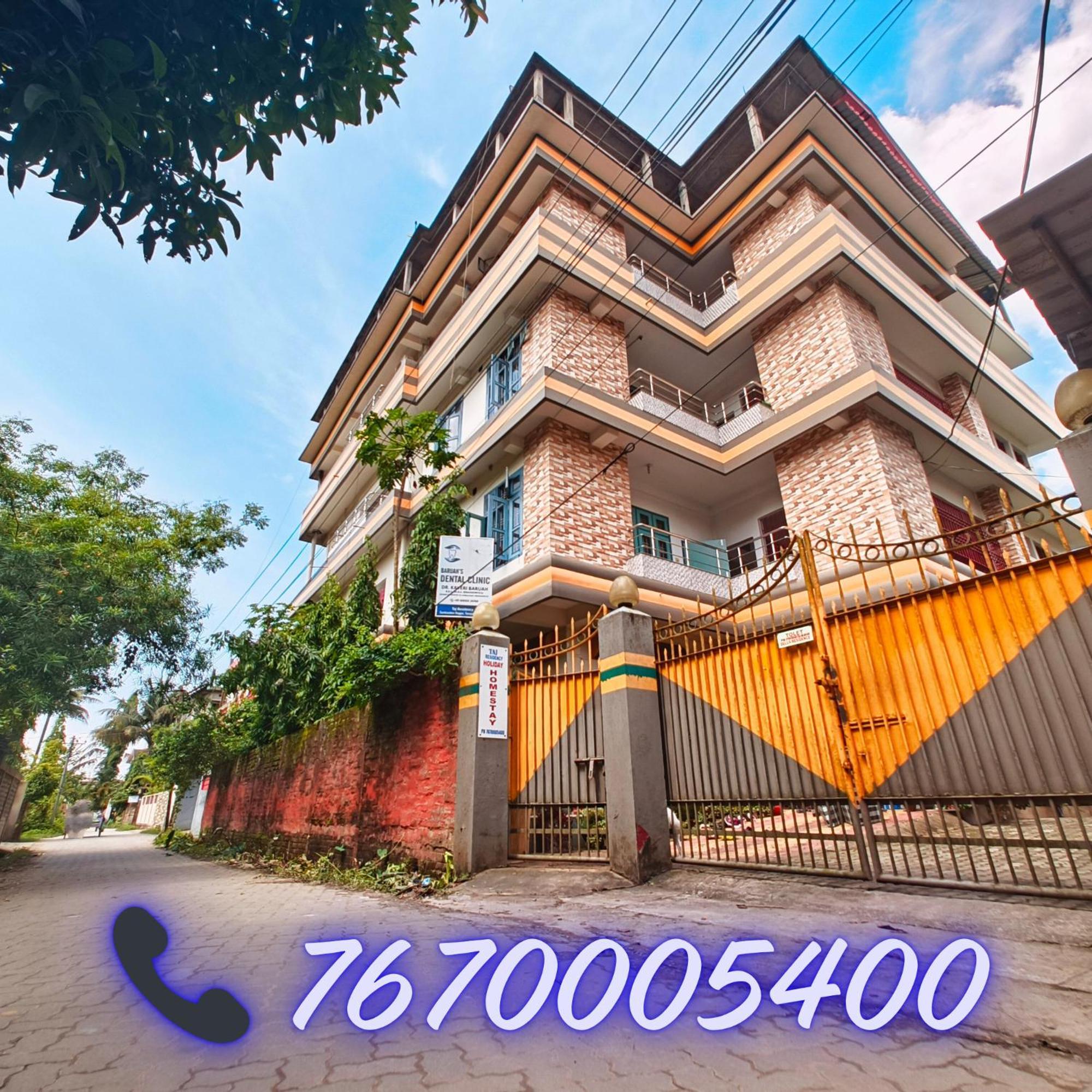 Taj Residency Holiday Homestay -Entire 1Bhk & 2Bhk Private Apartments -Call 767Ooo54Oo Jorhat Ngoại thất bức ảnh